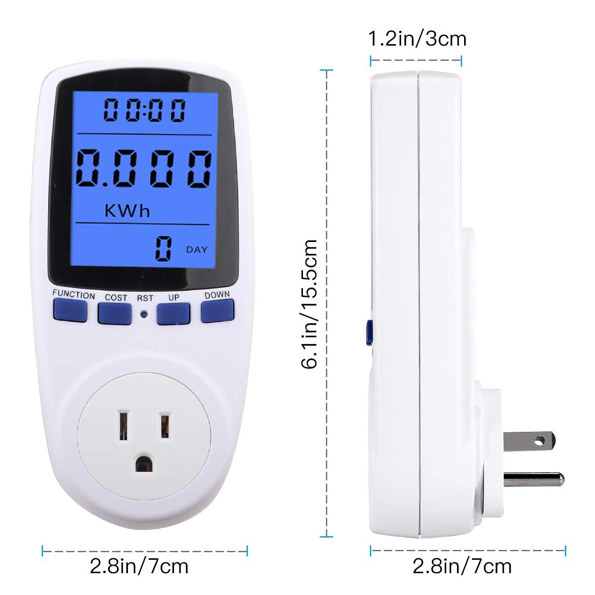 Amazon | Atyhao Salinr ワットチェッカー 電力表示器 電気代